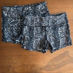 Lot of 2 Nike Epic Lux Tight Fit Sidewinder Shorts | S | EUC & GUC | Black/White